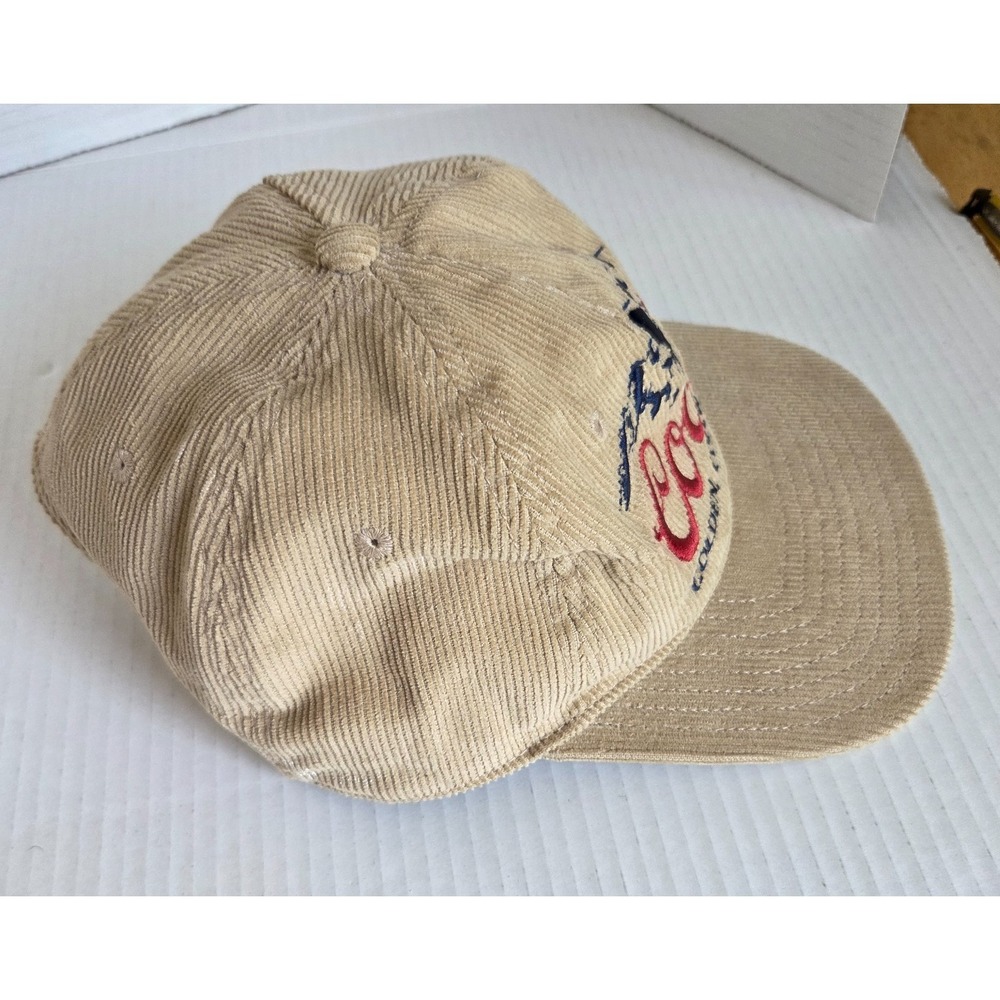 Coors Beer Corduroy Hat Cap Tan Snapback Golden Colorado Banquet Rockies - Picture 3 of 9